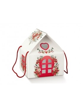 Lanterne Carton 33*25*40cm - Maison Fleurie
