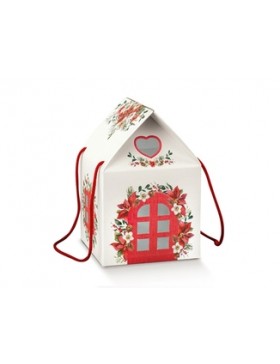 Lanterne Carton 20*20*30cm - Maison Fleurie