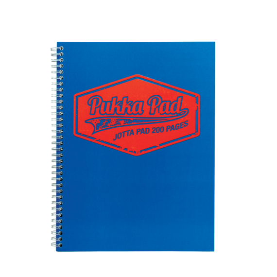 Cahier Pukka Pad à Spirales A5 - Quadrillé - 200pages - bleu