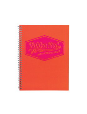 Cahier Pukka Pad à Spirales A5 - Quadrillé - 200pages - Orange