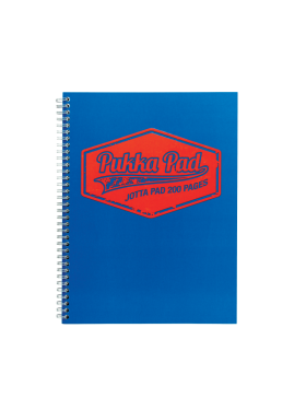 Cahier Pukka Pad à Spirales A5 - Ligné - 200pages - bleu