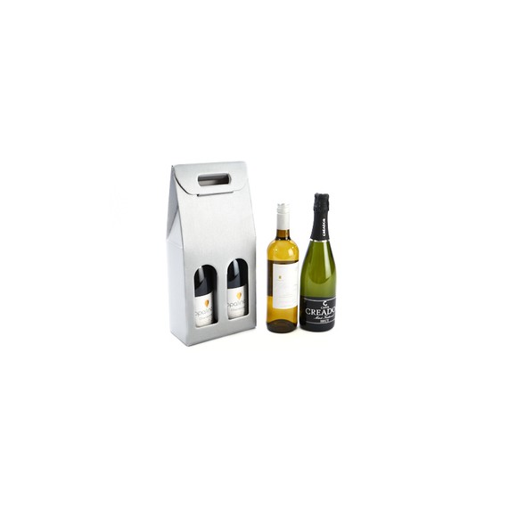 Boite Portable 2btls - Argent