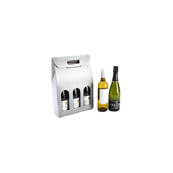 Boite portable 3btls - Argent