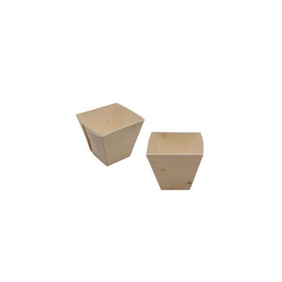 Verrine Bélix - Pot Carré 55*45mm - 60ml - Bois