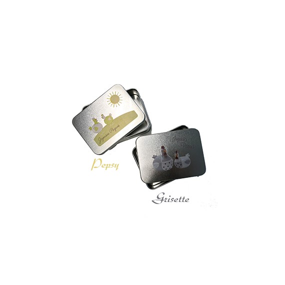 BOITE MÉTAL 12,5*9*5cm IMPRESSION PÂQUES