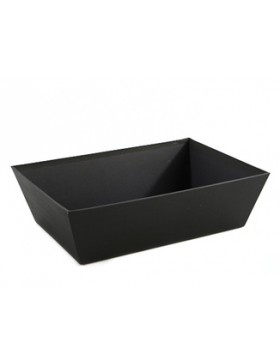 Panier rect. Carton - 28*19*8cm - Noir
