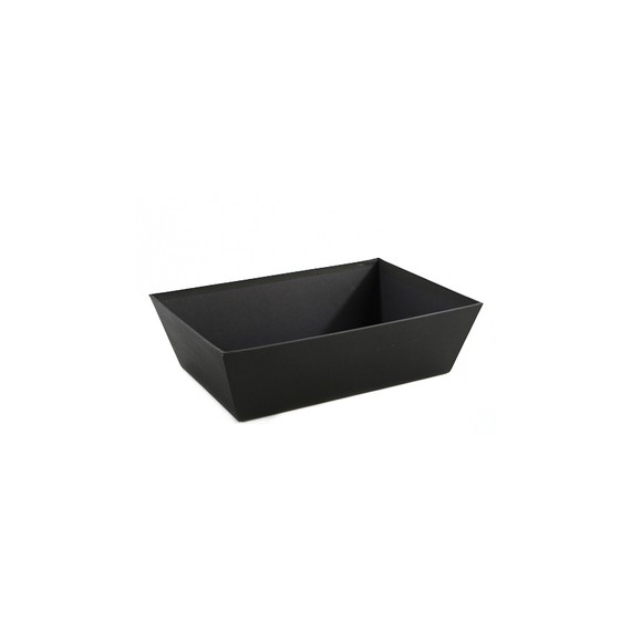 Panier rect. Carton - 28*19*8cm - Noir
