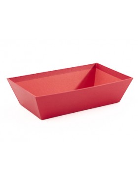 Panier rect. Carton - 23*14*6cm - Rouge