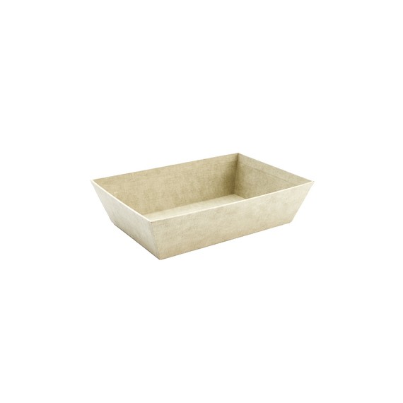 Panier Carton Rect. 28*19*7cm - Vert Olive