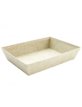 Panier Carton Rect. 36*27*7,5cm - Vert Olive