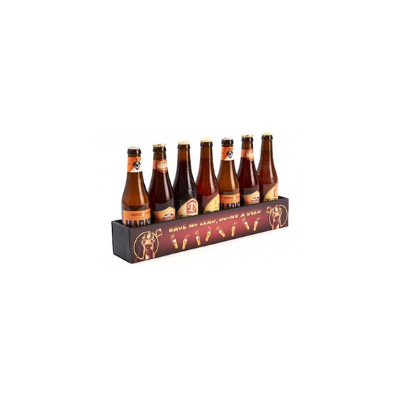 Caisse bois 'No fear No Beer' Pour 7 Bout. Trapp