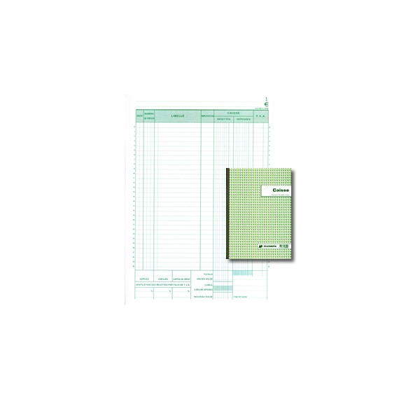 CARNET DE CAISSE EXACOMPTA 23550 A4 2 COPIES