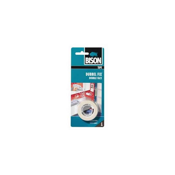PAPIER COLLANT DOUBLE FACE 19mm * 1,5m BISON