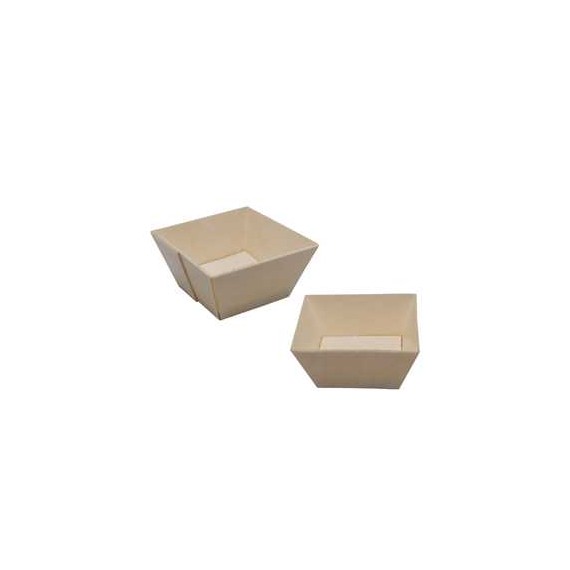 Verrine Bélix - Pot Carré 58*32mm - 65ml - Bois