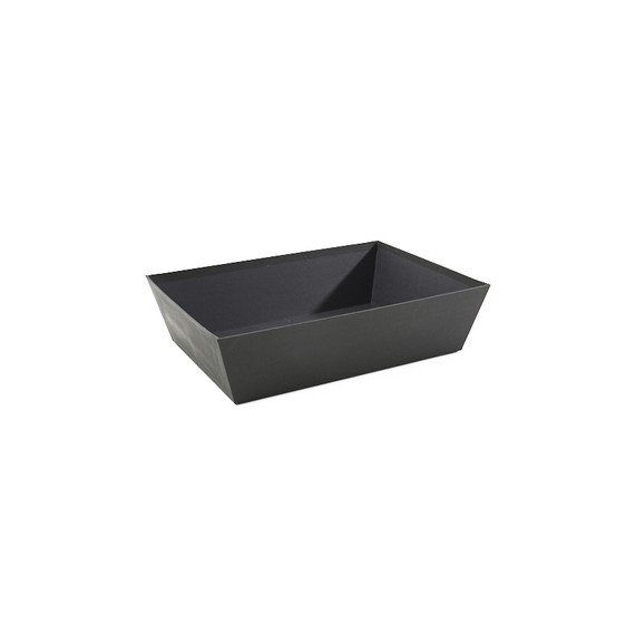 Panier carton rect. 36*27*8cm - Noir