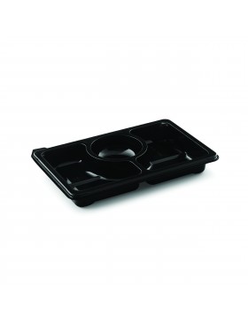 Plateau Pluspack Zen 25*16.6*3.3cm - 3 comp. - Transp.