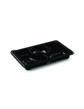Plateau Pluspack Zen 25*16.6*3.3cm - 3 comp. - Transp.