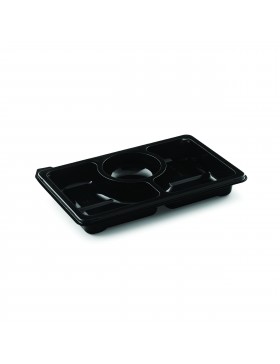 Plateau Pluspack Zen 25*16.6*3.3cm - 3 comp. - Transp.