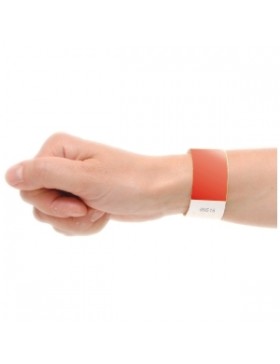 BRACELET TYVEK ROUGE 19*250mm + Num