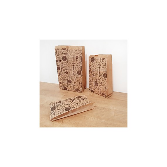 Sac Pistolet 2P (12*7*27cm) Kraft brun 40g/m²