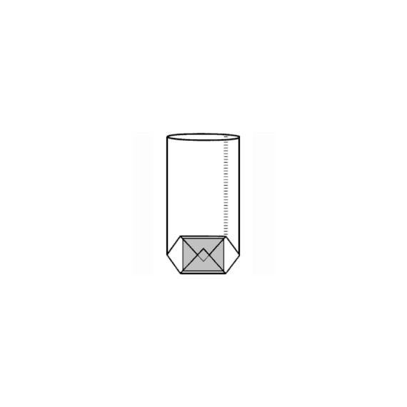 SAC TRANSPARENT FOND CROISÉ 16*27 cm - OPP 30µ