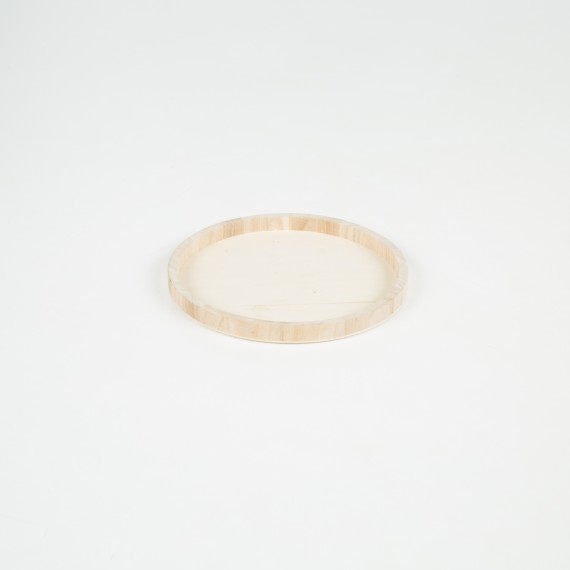 Plateau en bois rond Ø25*2cm