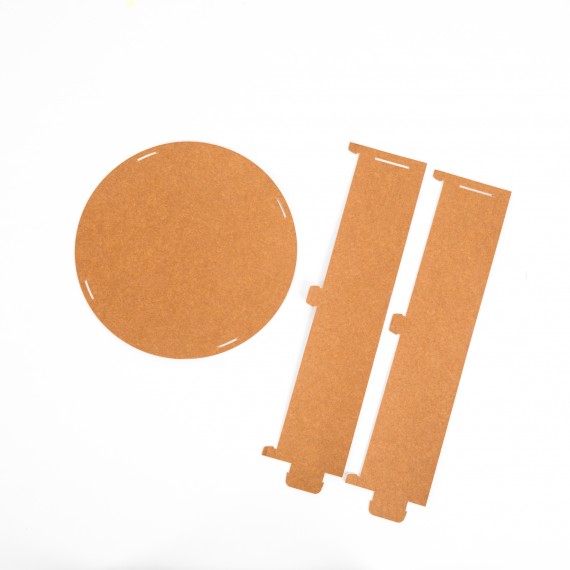 Couvercle Kraft Ø33*11cm - Alimentaire 890gr/m²