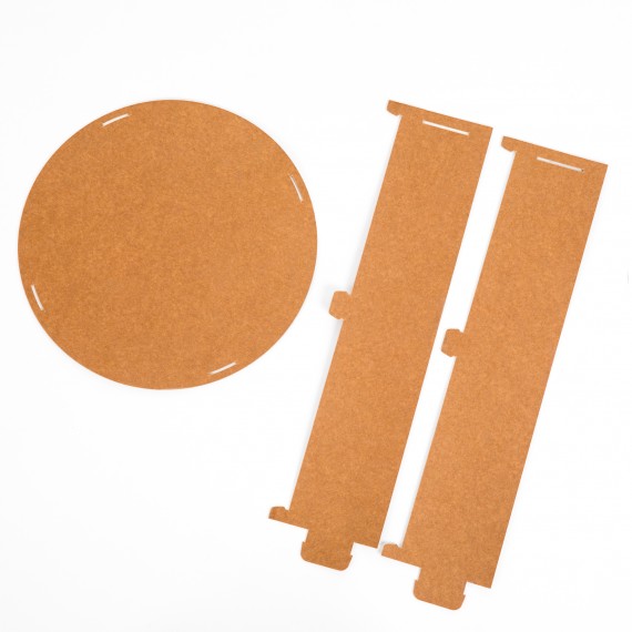 Couvercle Kraft Ø43*11cm - Alimentaire 890gr/m²