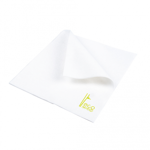 Serviette 'Eco-Bamboo' 70g/m² - 40*40cm - Blanc - Biodégradable