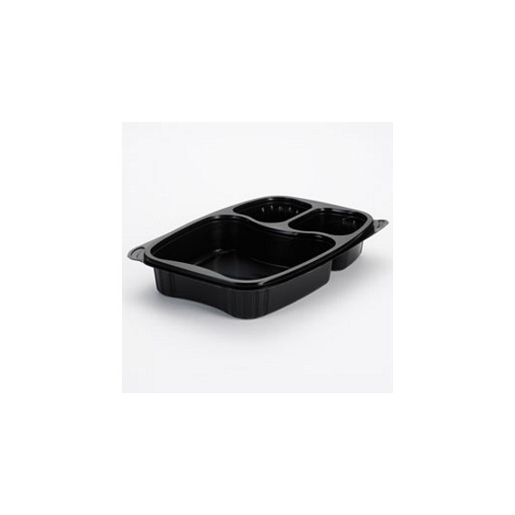 RAVIER BISTRO 3 Comp. PP NOIR 254*176*42mm - 591ml + 147ml + 147ml