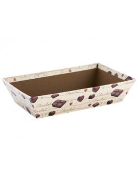 Panier carton rect. - 23*15*6cm - Chocolate Lover