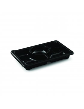 Plateau Pluspack Zen 25*16.6*3.3cm - 3 comp. - Transp.