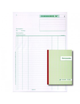 CARNET DE COMMANDE EXACOMPTA 13107 3 COPIES 21*29.7cm