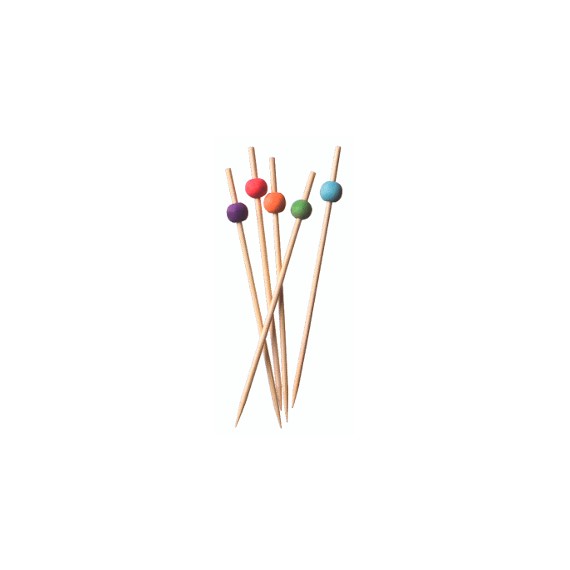 PIC BAMBOU TÊTE COULEUR 120mm