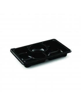 Plateau Pluspack Zen 25*16.6*3.3cm - 3 comp. - Transp.