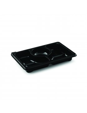 Plateau Pluspack Zen 25*16.6*3.3cm - 3 comp. - Transp.
