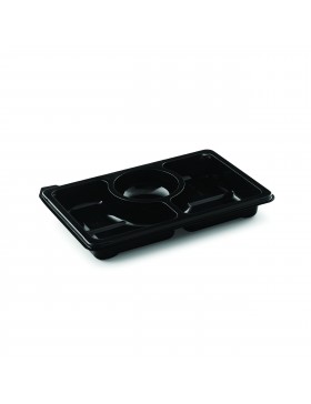 Plateau Pluspack Zen 25*16.6*3.3cm - 3 comp. - Transp.