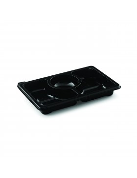 Plateau Pluspack Zen 25*16.6*3.3cm - 3 comp. - Transp.
