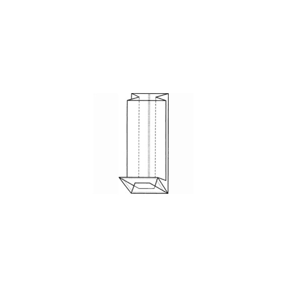 SAC TRANSPARENT FOND BLOC 6+5*20 cm - OPP 40µ