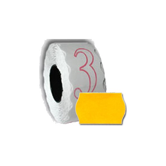 ETIQUETTE COLLANTE 26*16mm GOM2 FLUO ORANGE RECT