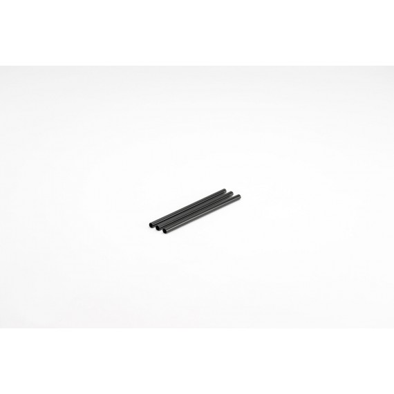 Paille noire réutilisable RPP - Ø8mm*24cm
