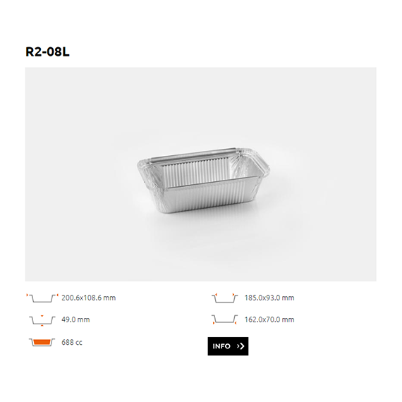 Ravier Alu bord droit - R2-08L - 688CC