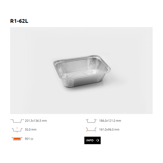 Ravier Alu bord droit - R1-62L - 901CC