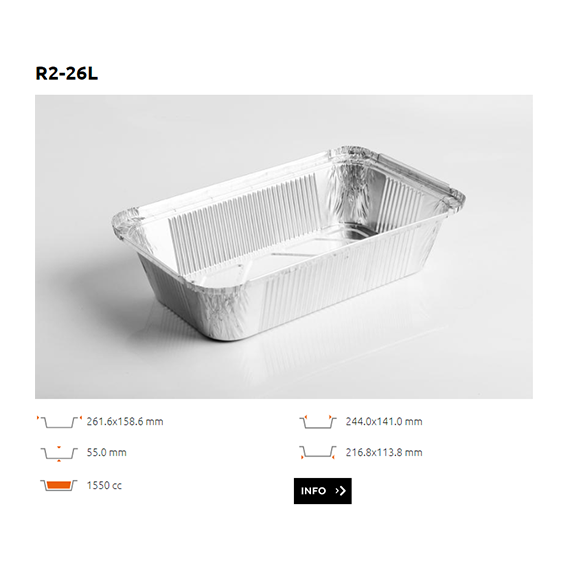 Ravier Alu bord droit - R2-26L - 1550CC