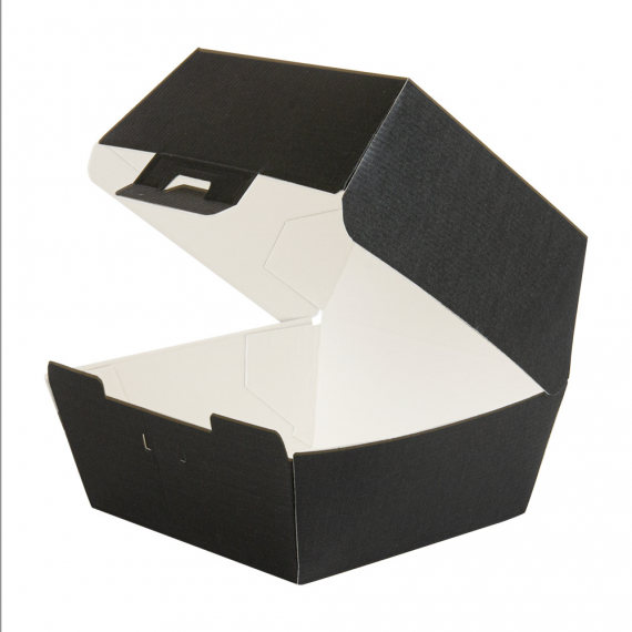 Box Hamburger 'ThePack' - 13*12,5*9cm - Kraft Noir