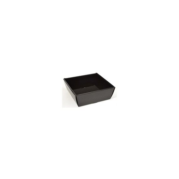PANIER CARTON CARRÉ 25*25*9cm NOIR