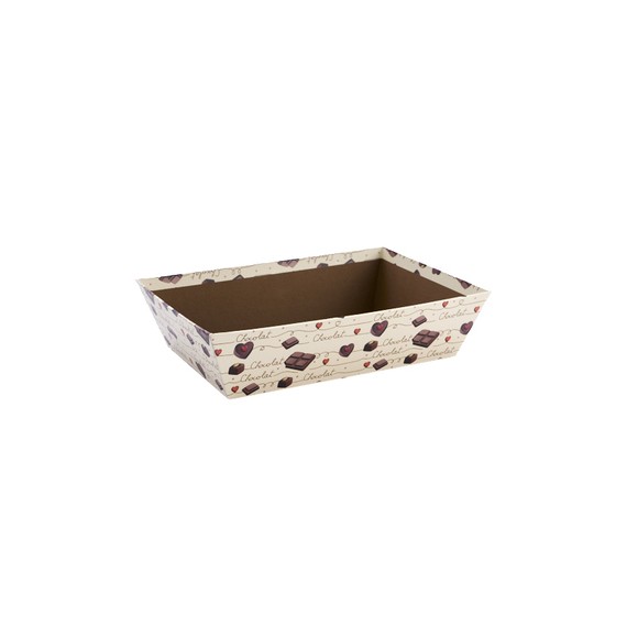 Panier carton rect. - 28*19*7cm - Chocolate Lover