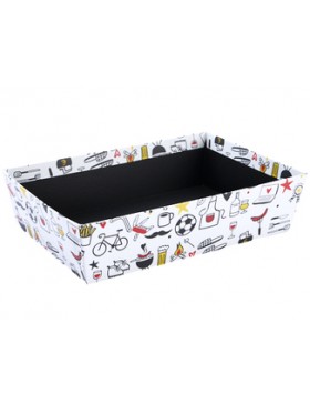 Panier carton rect. - 28*19*7cm - Barbecue Chill