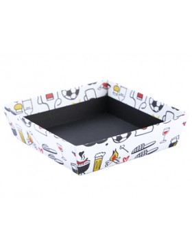 Panier carton Carré - 20*20*5cm - Barbecue Chill