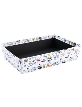 Panier carton rect. -32*22,5*8cm - Barbecue Chill